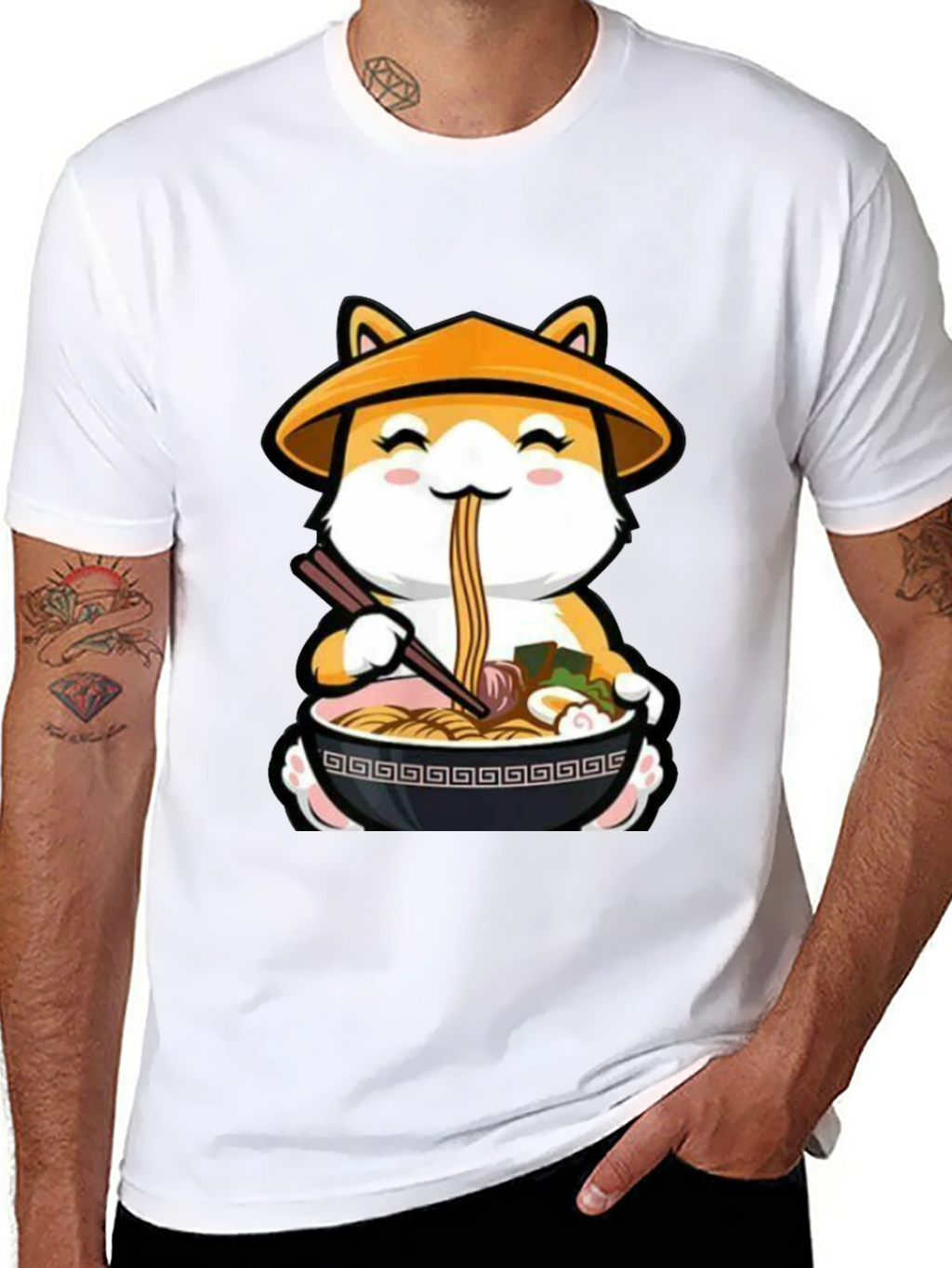 Ramen Shiba Inu T-Shirt - Cute Anime Dog