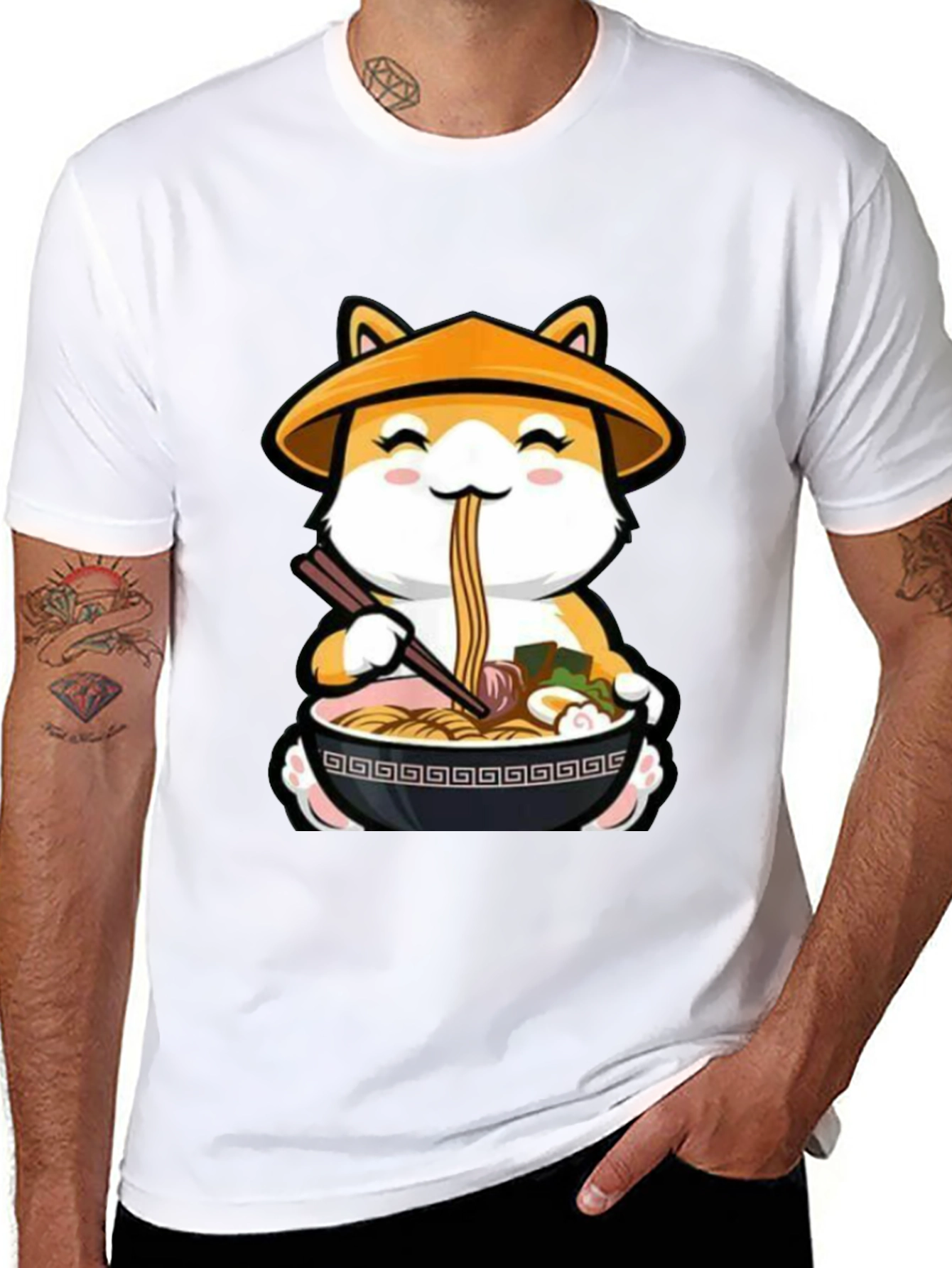 Ramen Shiba Inu T-Shirt - Cute Anime Dog