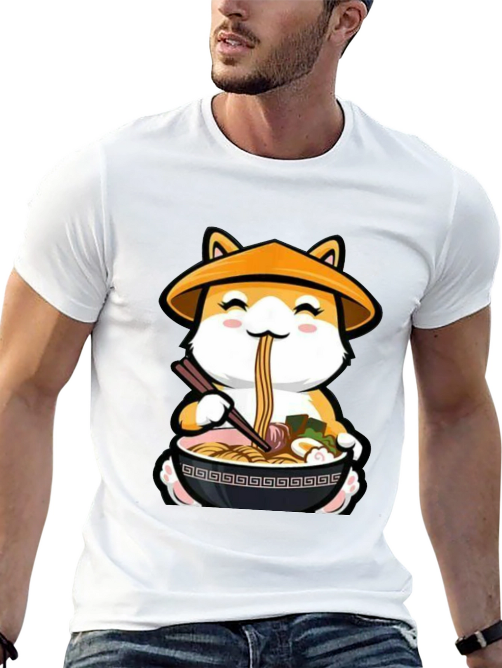 Ramen Shiba Inu T-Shirt - Cute Anime Dog