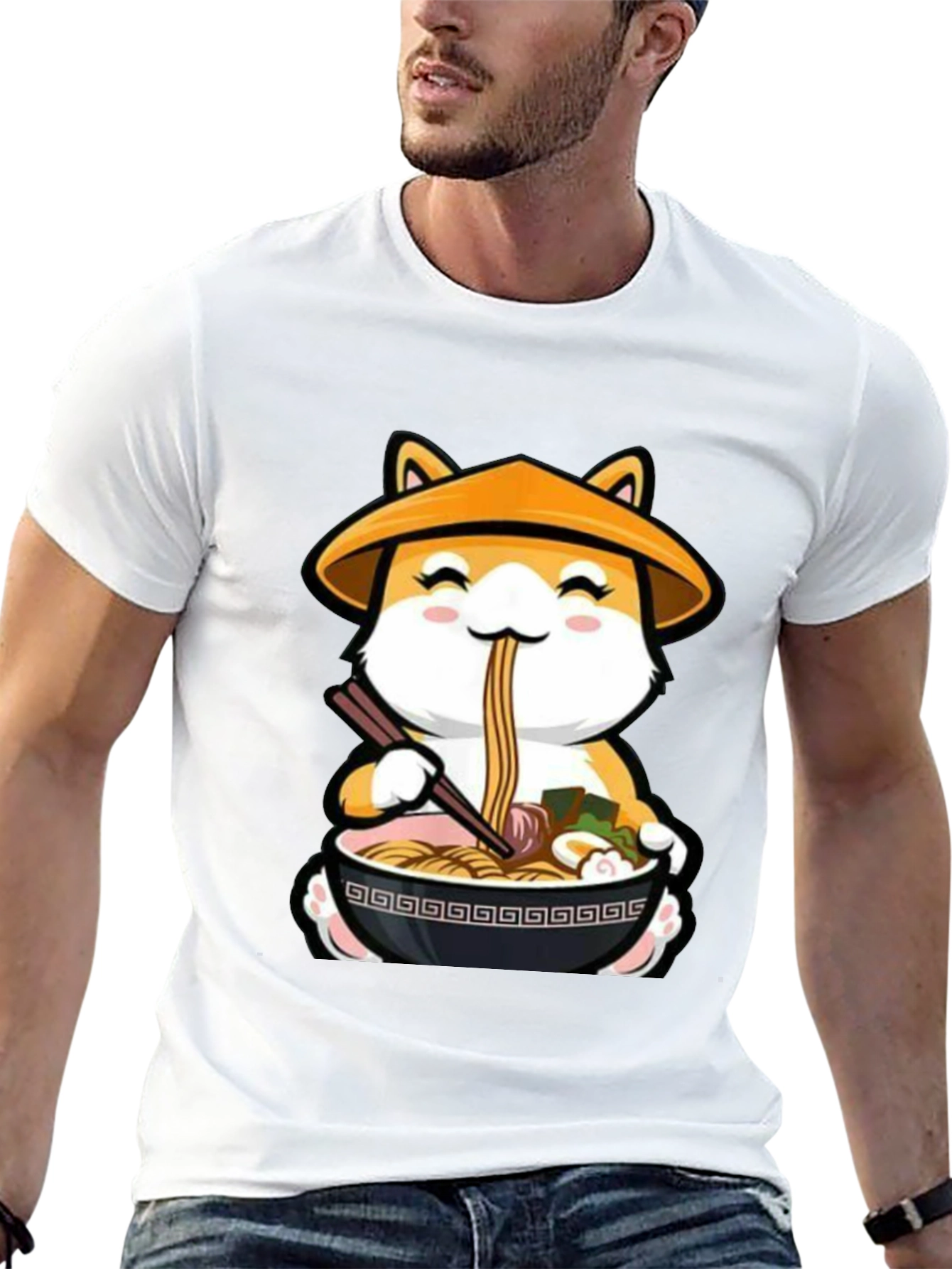 Ramen Shiba Inu T-Shirt - Cute Anime Dog