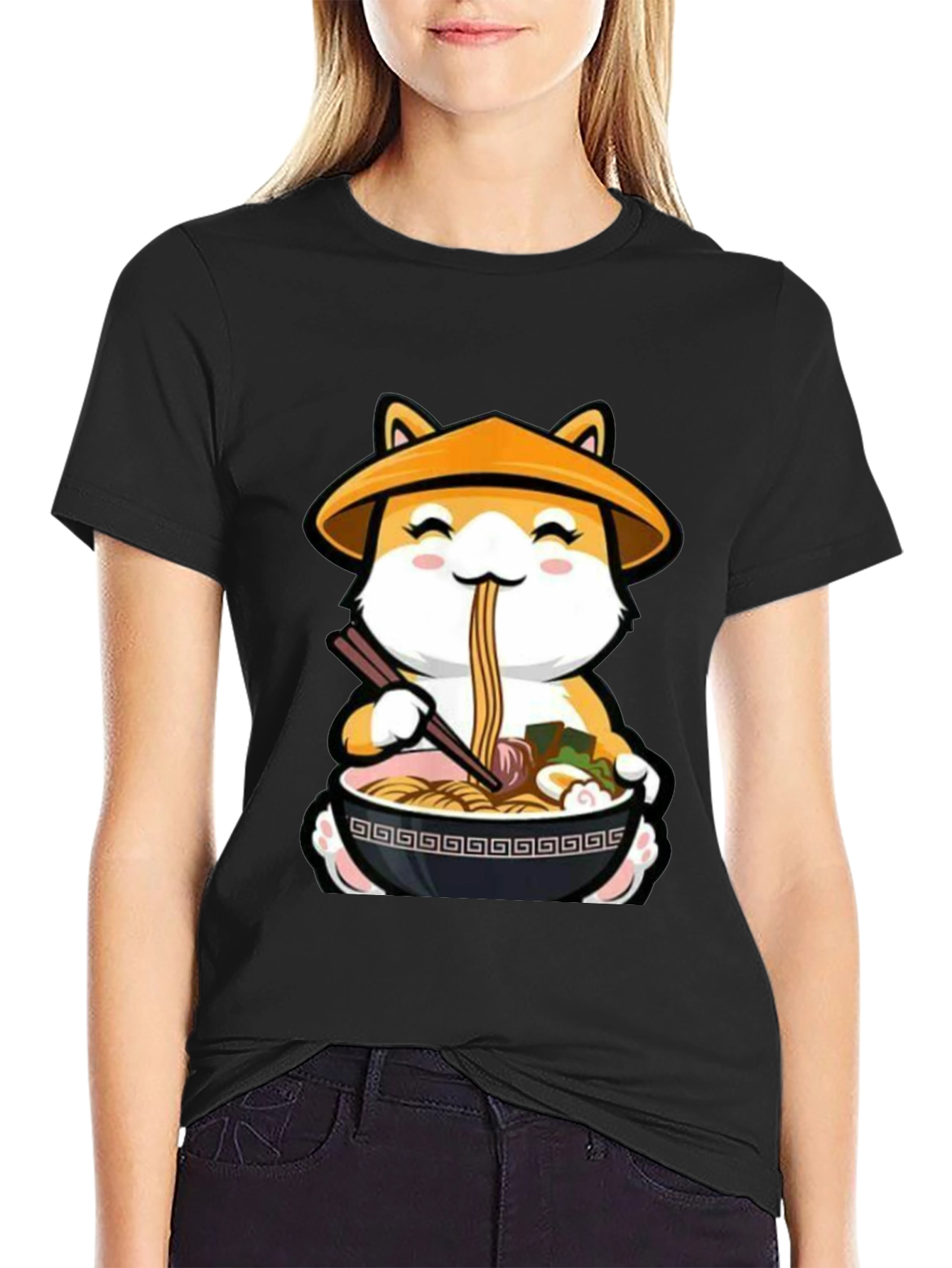 Ramen Shiba Inu T-Shirt - Cute Anime Dog