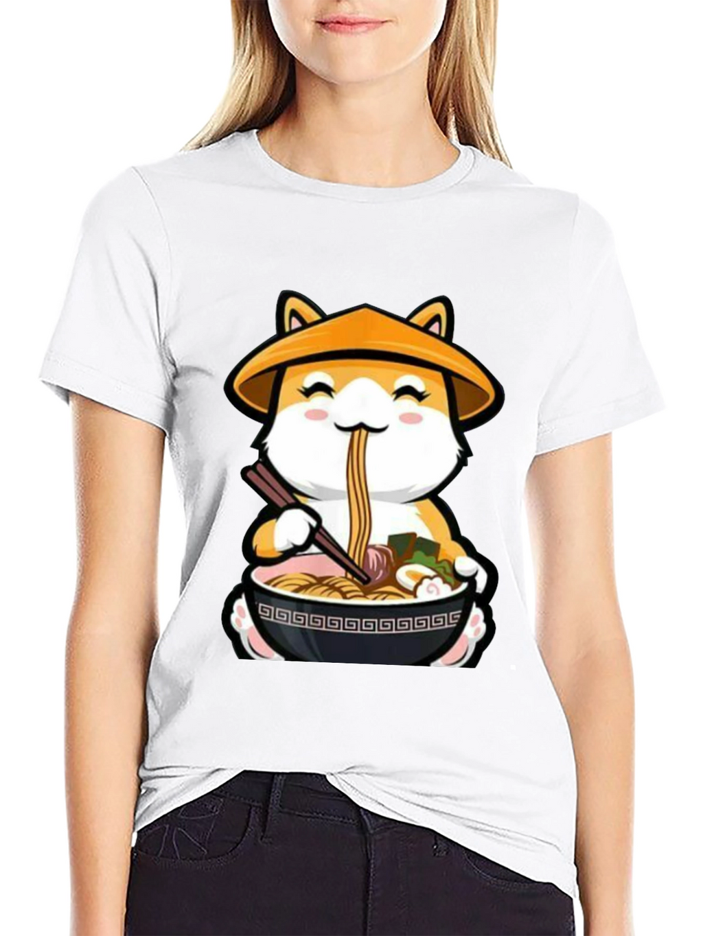 Ramen Shiba Inu T-Shirt - Cute Anime Dog