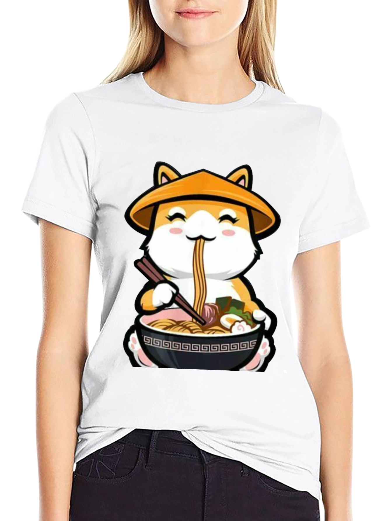 Ramen Shiba Inu T-Shirt - Cute Anime Dog
