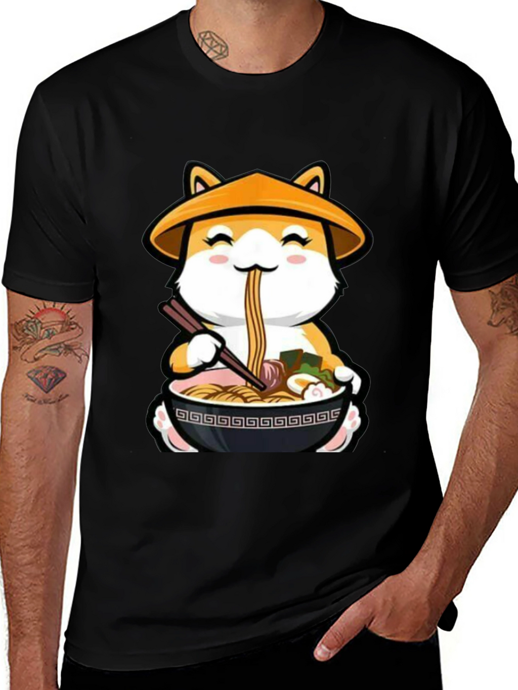 Ramen Shiba Inu T-Shirt - Cute Anime Dog