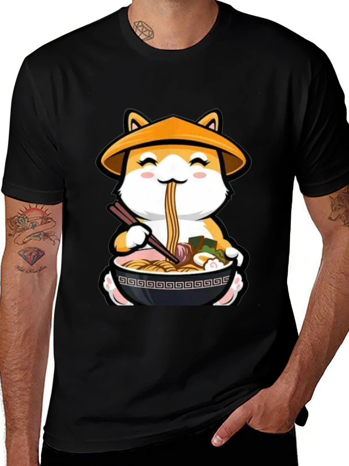 Ramen Shiba Inu T-Shirt - Cute Anime Dog