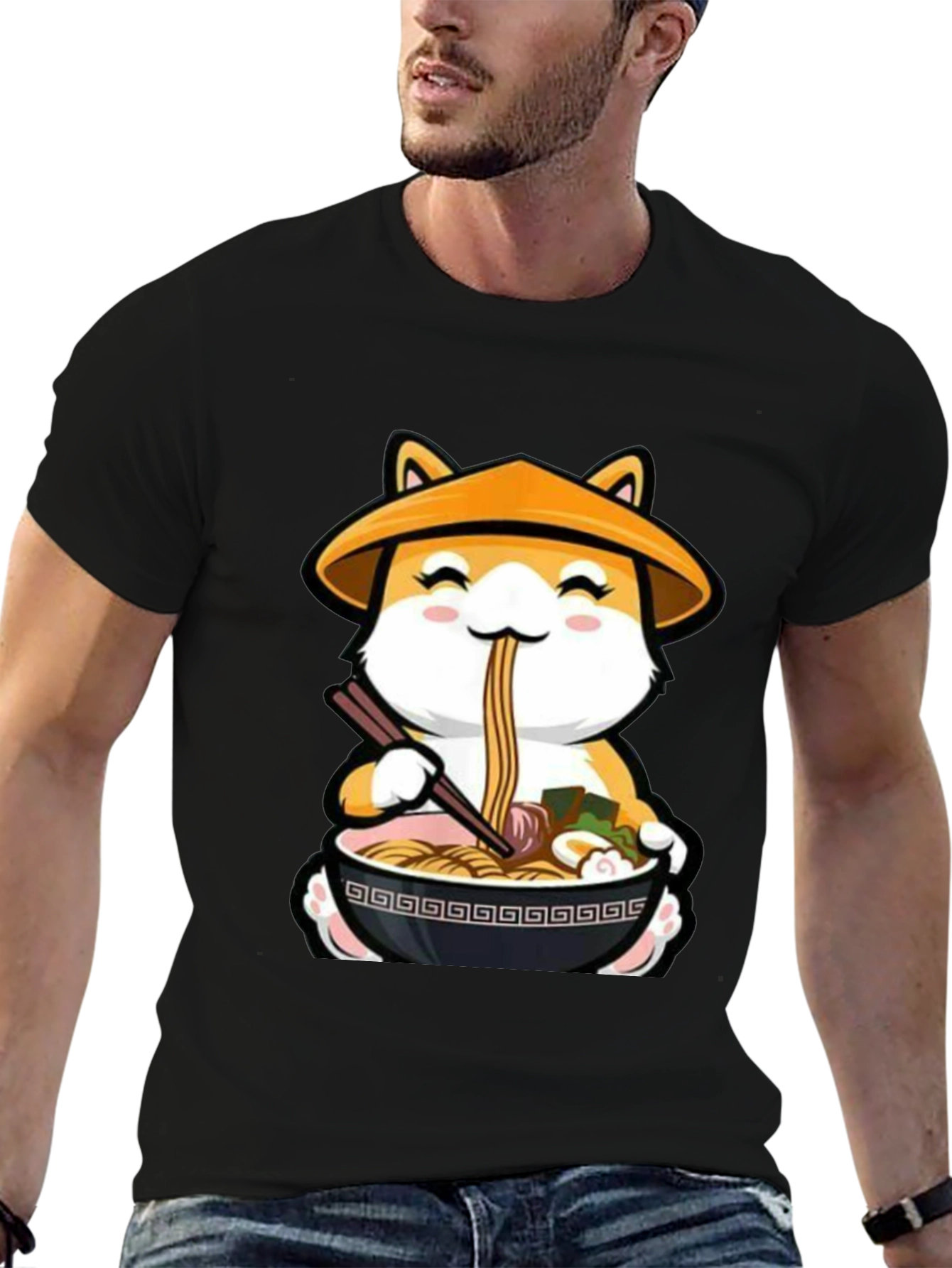 Ramen Shiba Inu T-Shirt - Cute Anime Dog