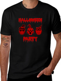 Halloween Party Owls Black T-Shirt