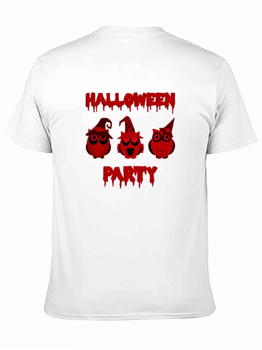 Halloween Party Owls Black T-Shirt