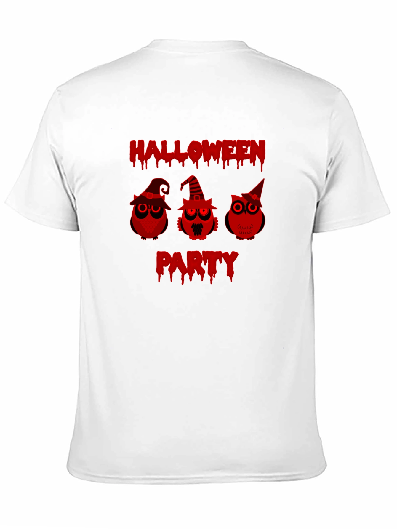 Halloween Party Owls Black T-Shirt