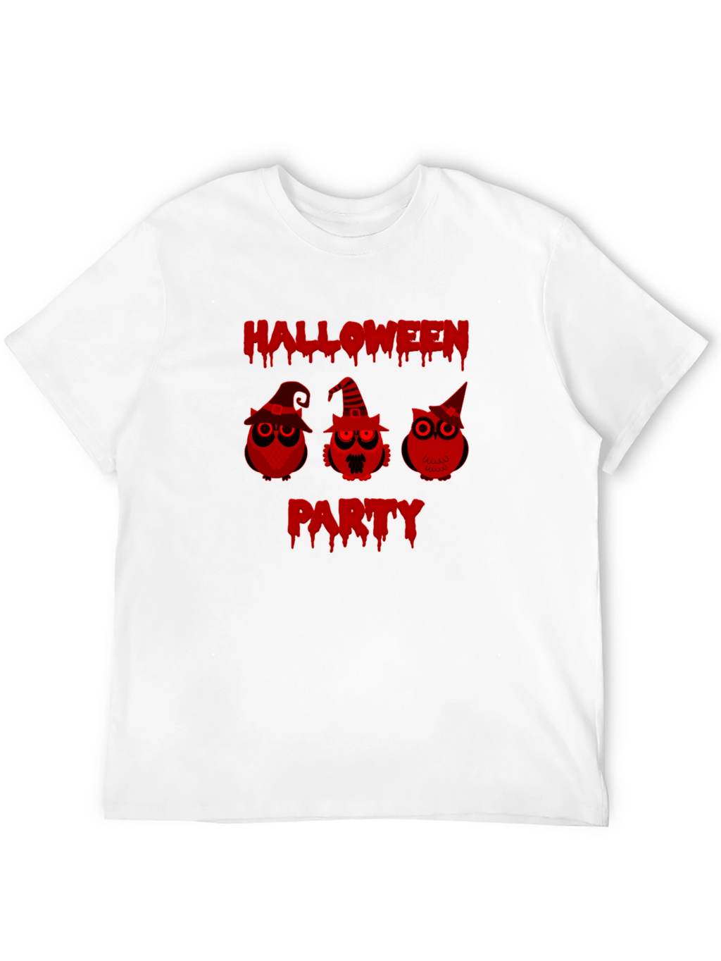 Halloween Party Owls Black T-Shirt