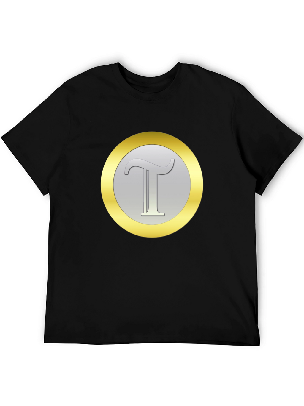 Letter T Graphic Tee - Classic Black Cotton