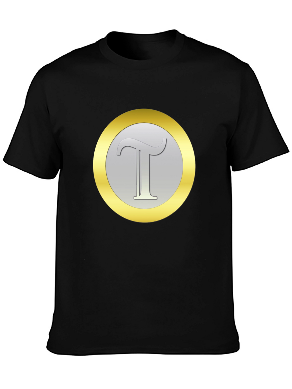 Letter T Graphic Tee - Classic Black Cotton
