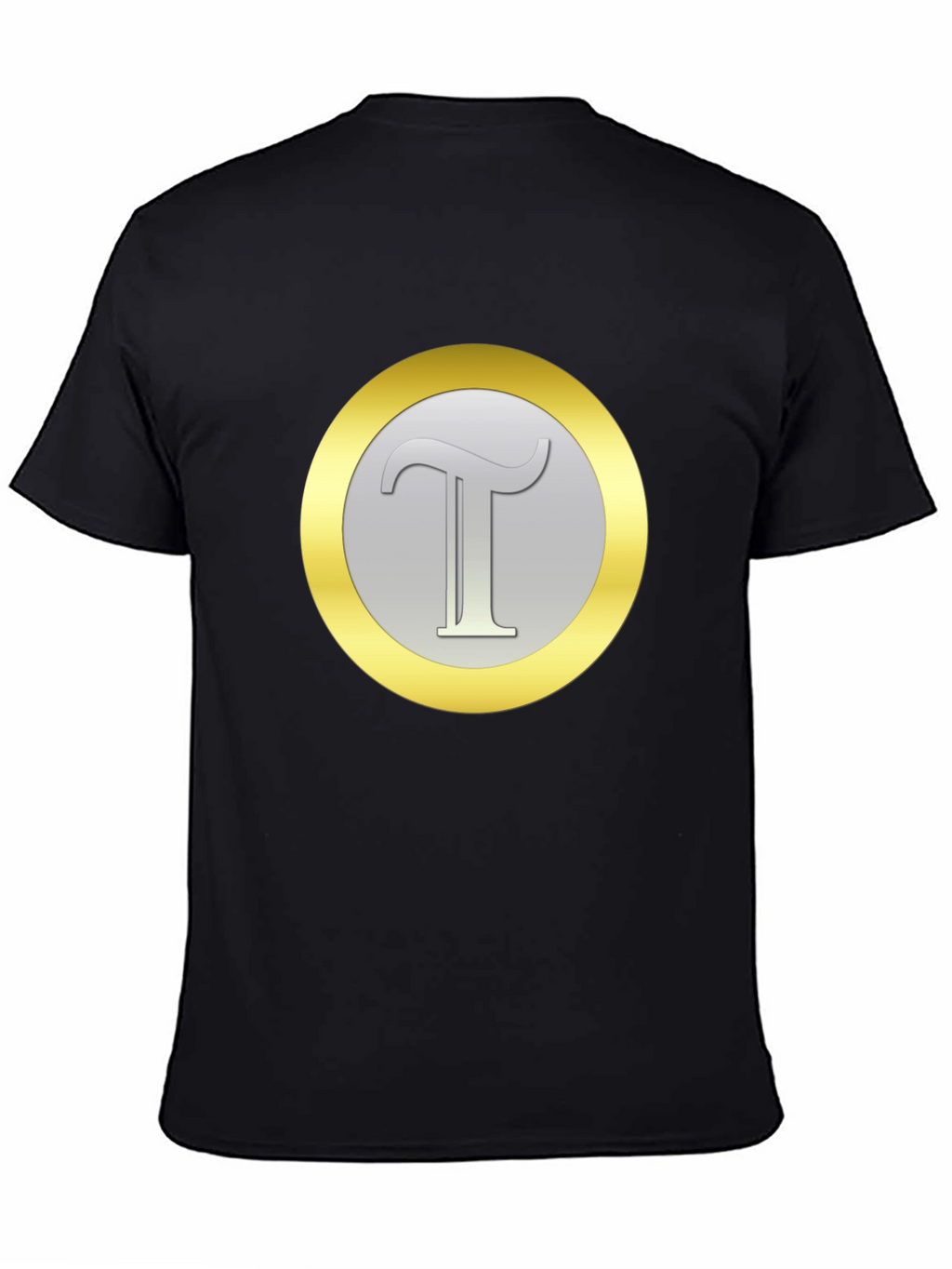 Letter T Graphic Tee - Classic Black Cotton