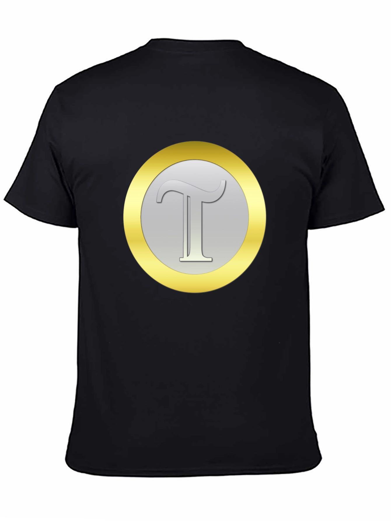Letter T Graphic Tee - Classic Black Cotton