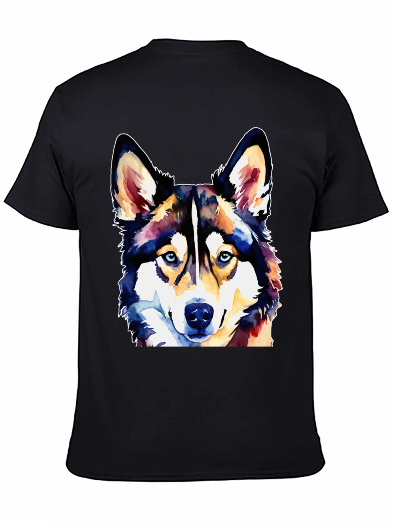 Watercolor Husky Dog T-Shirt