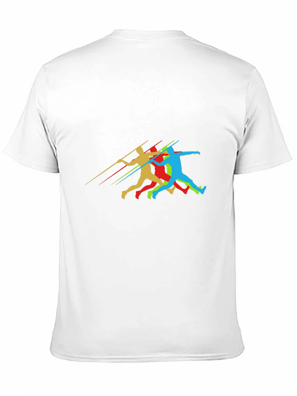Javelin Thrower Graphic Black T-Shirt