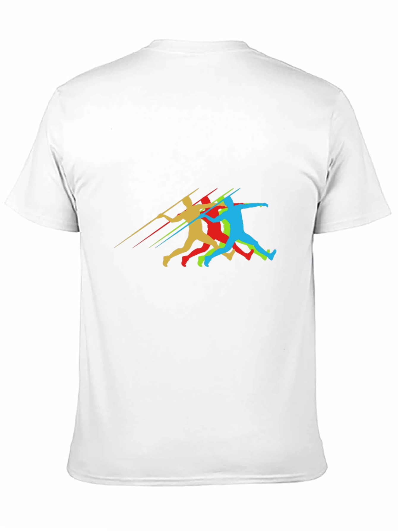 Javelin Thrower Graphic Black T-Shirt
