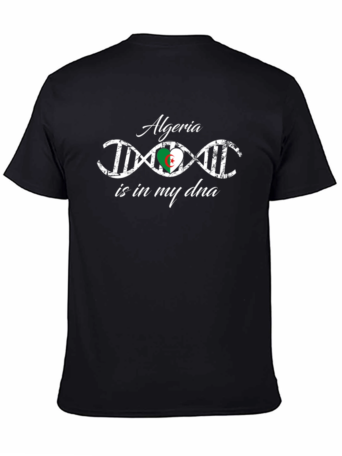 Algeria is in My DNA T-Shirt - Black Cotton Tee