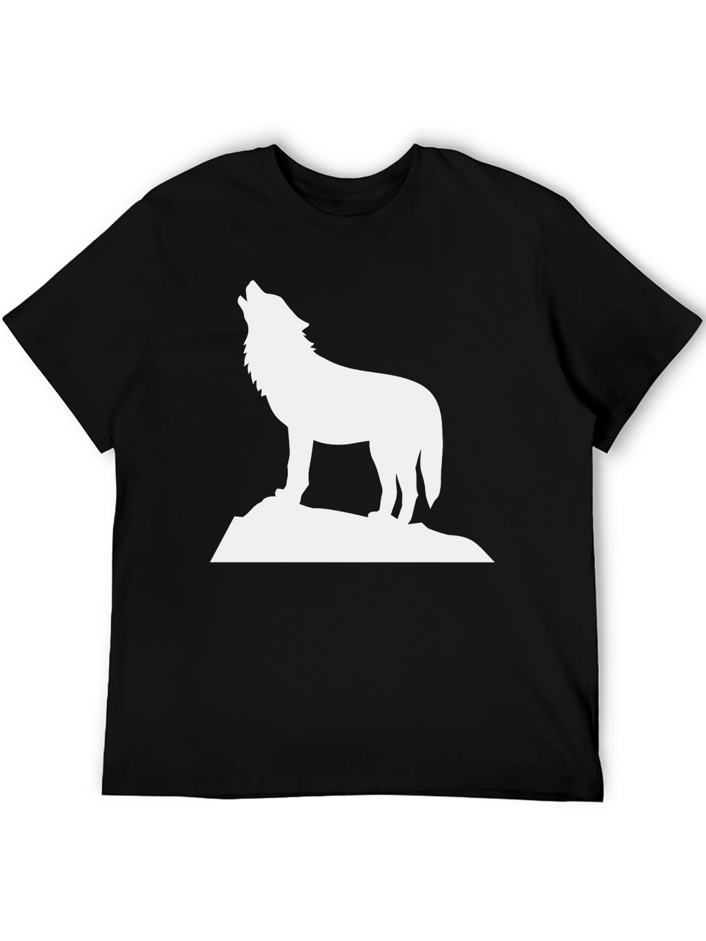 Wolf Howling T-Shirt - Black Graphic Tee