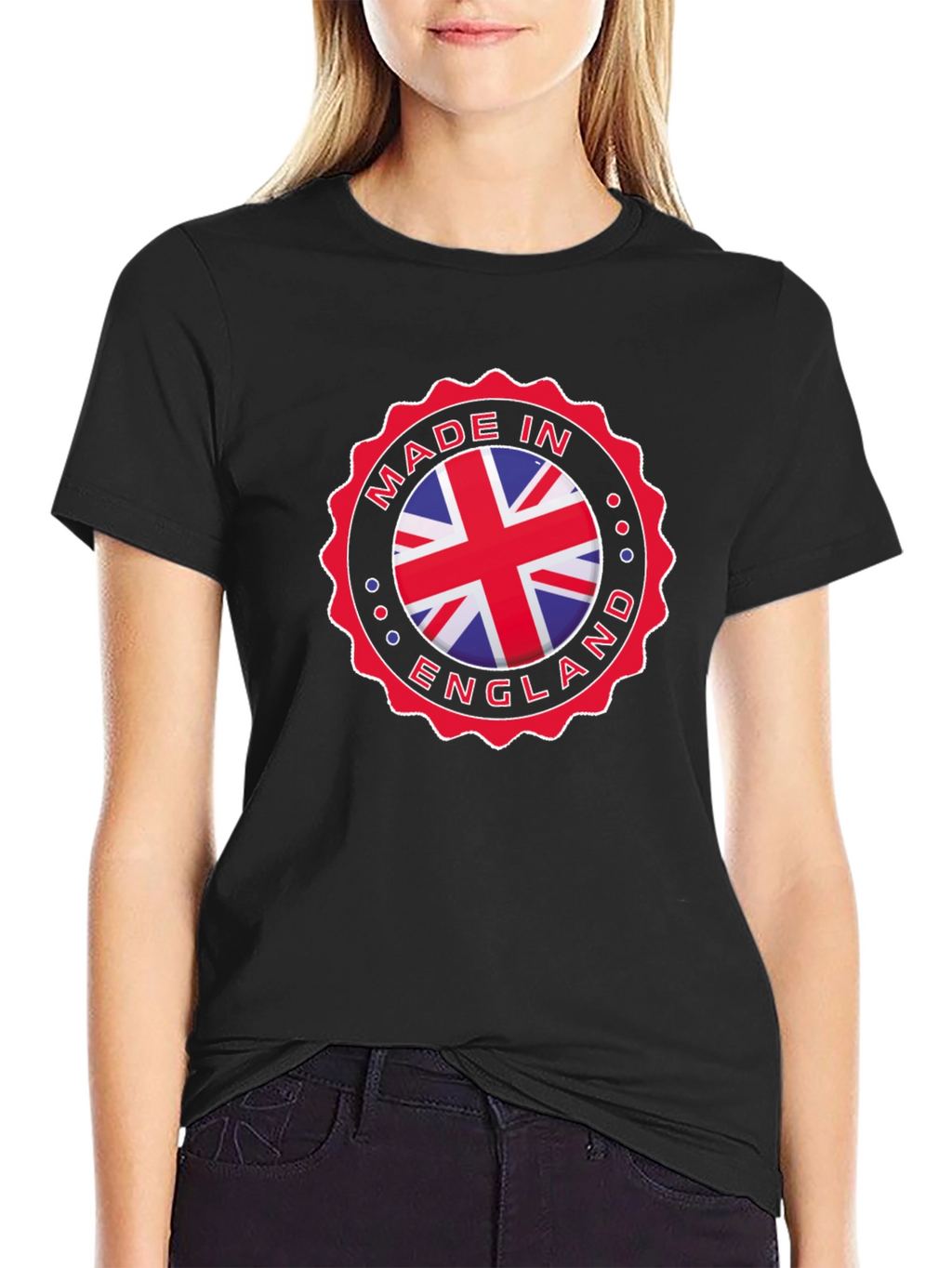 Made in England Graphic T-Shirt - Black Cotton Tee