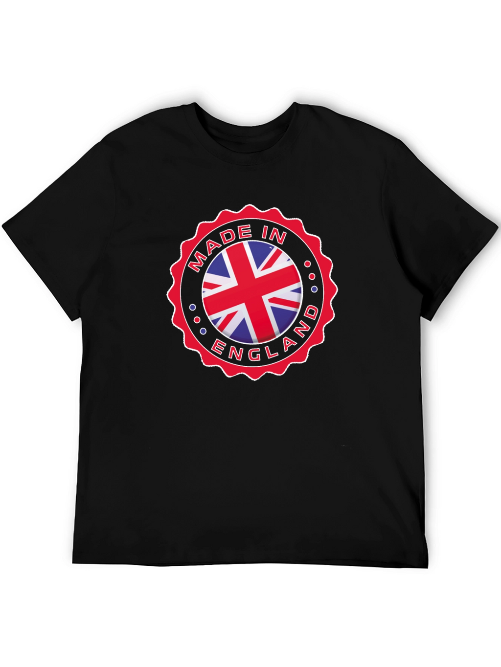 Made in England Graphic T-Shirt - Black Cotton Tee