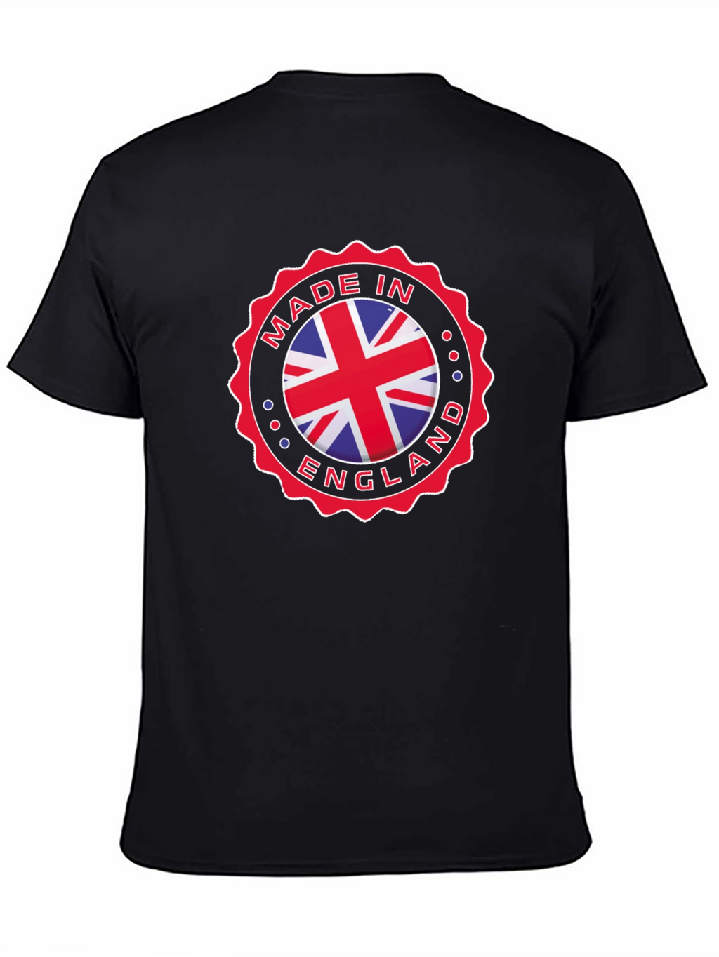 Made in England Graphic T-Shirt - Black Cotton Tee