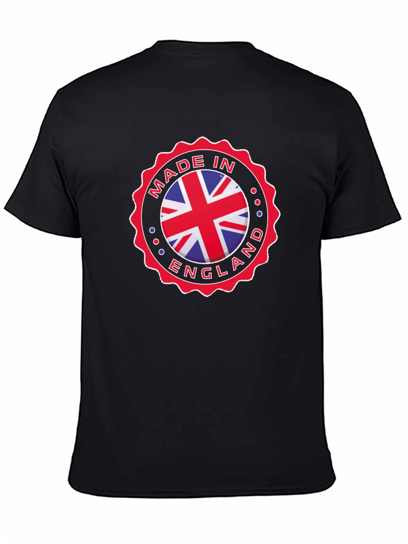 Made in England Graphic T-Shirt - Black Cotton Tee