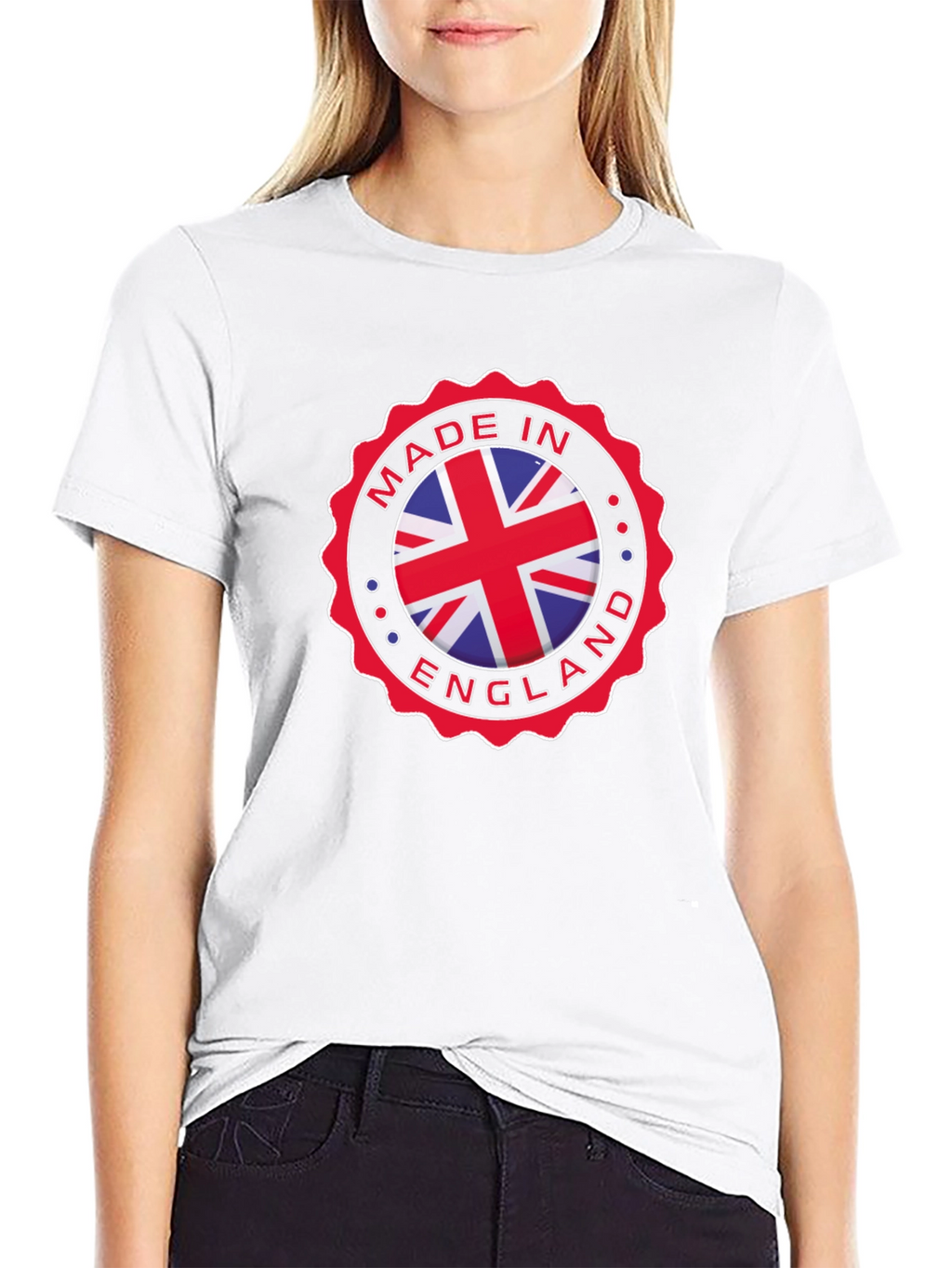 Made in England Graphic T-Shirt - Black Cotton Tee