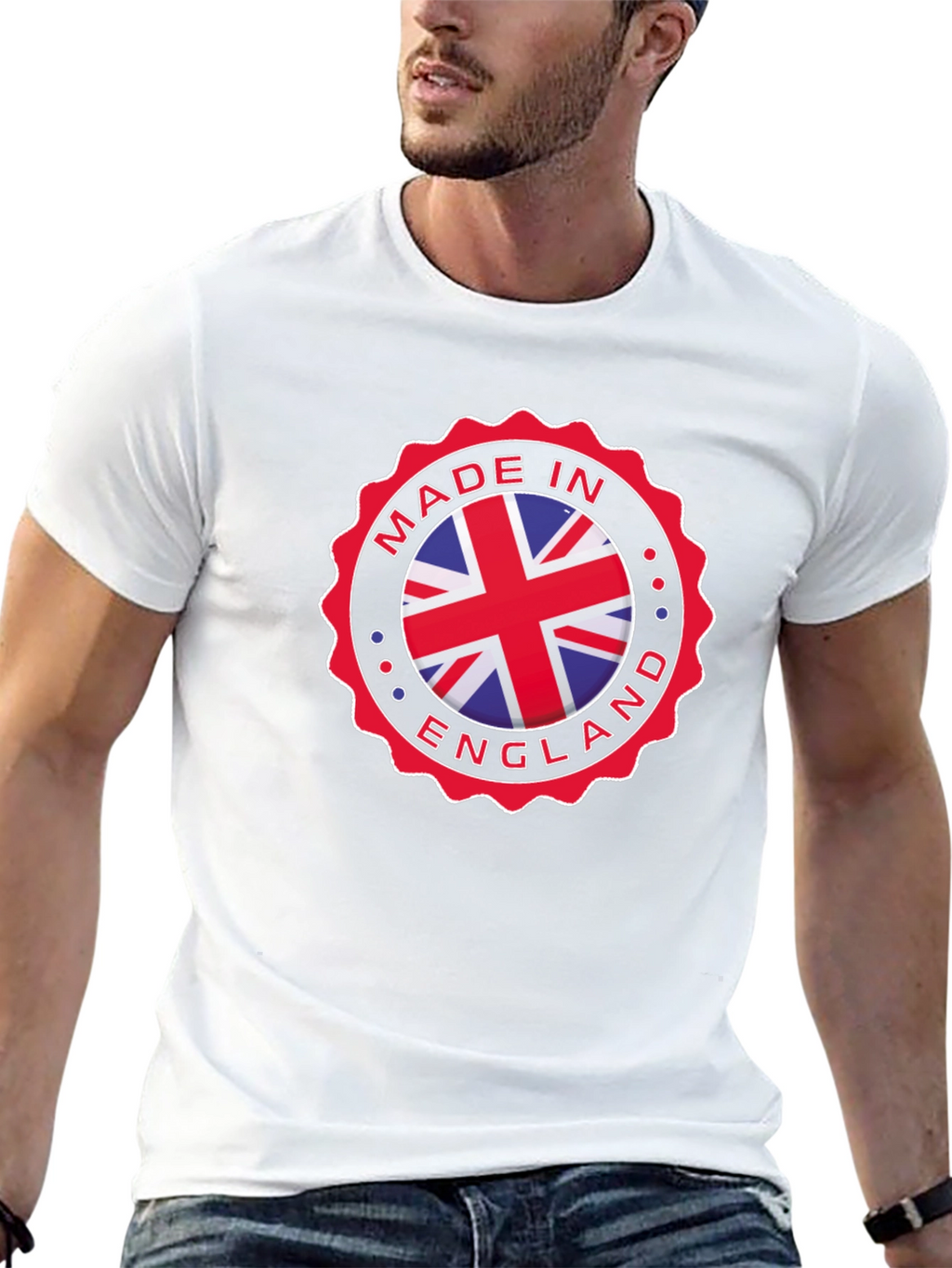 Made in England Graphic T-Shirt - Black Cotton Tee