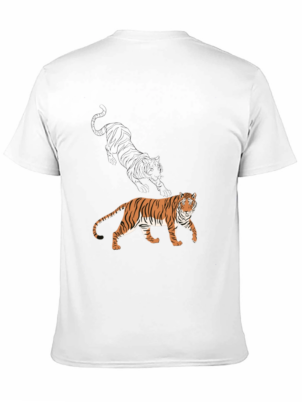 Tiger Graphic Black T-Shirt - Stylish Mens Tee