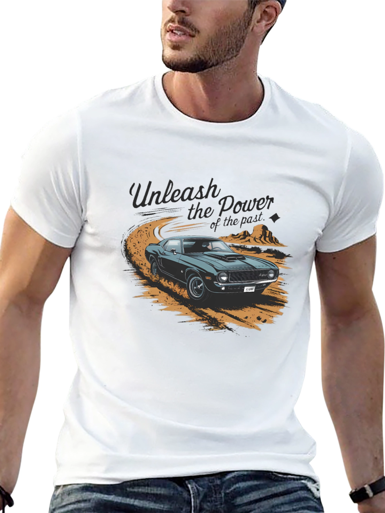 Unleash the Power Car Graphic T-Shirt