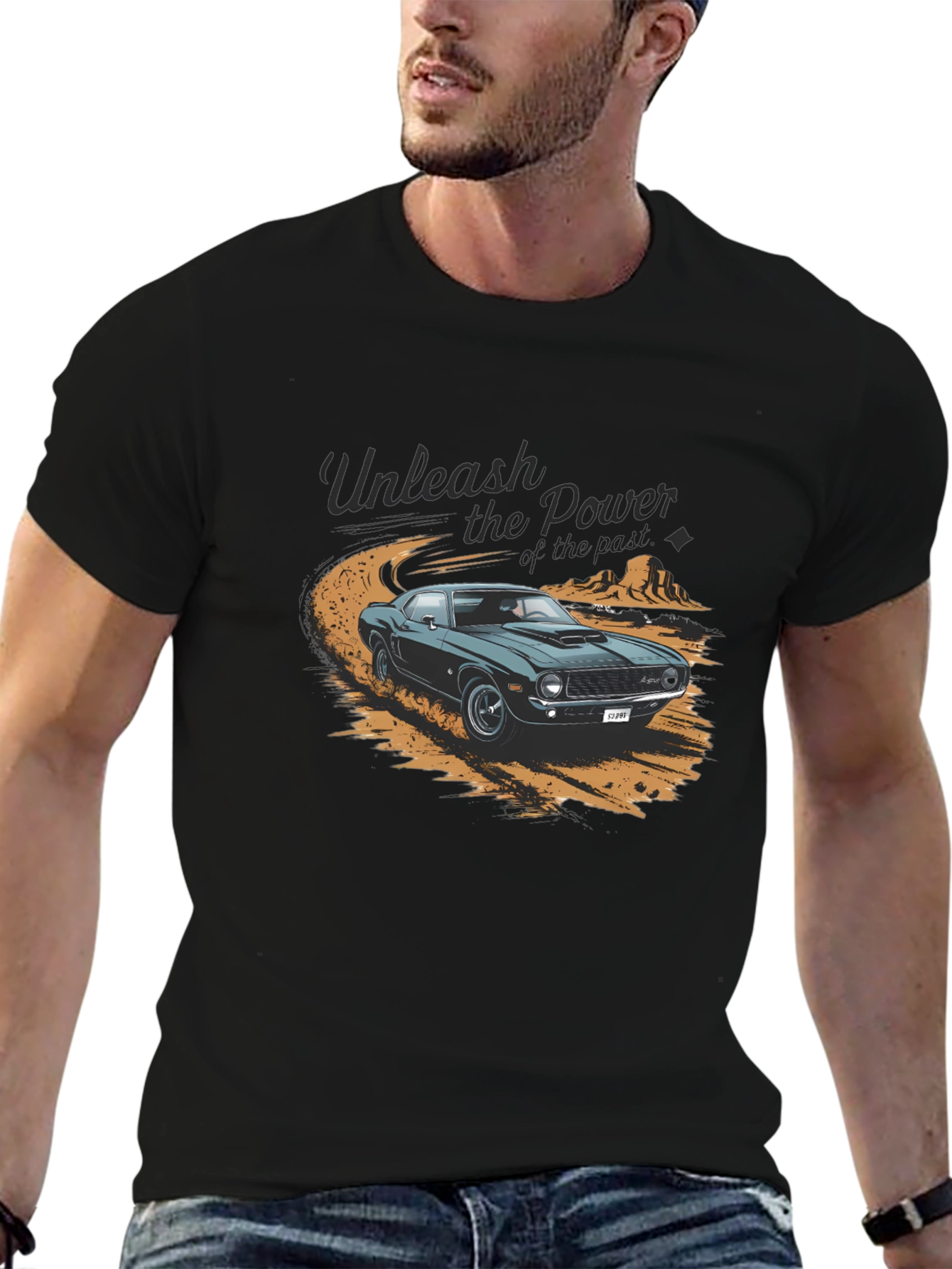 Unleash the Power Car Graphic T-Shirt