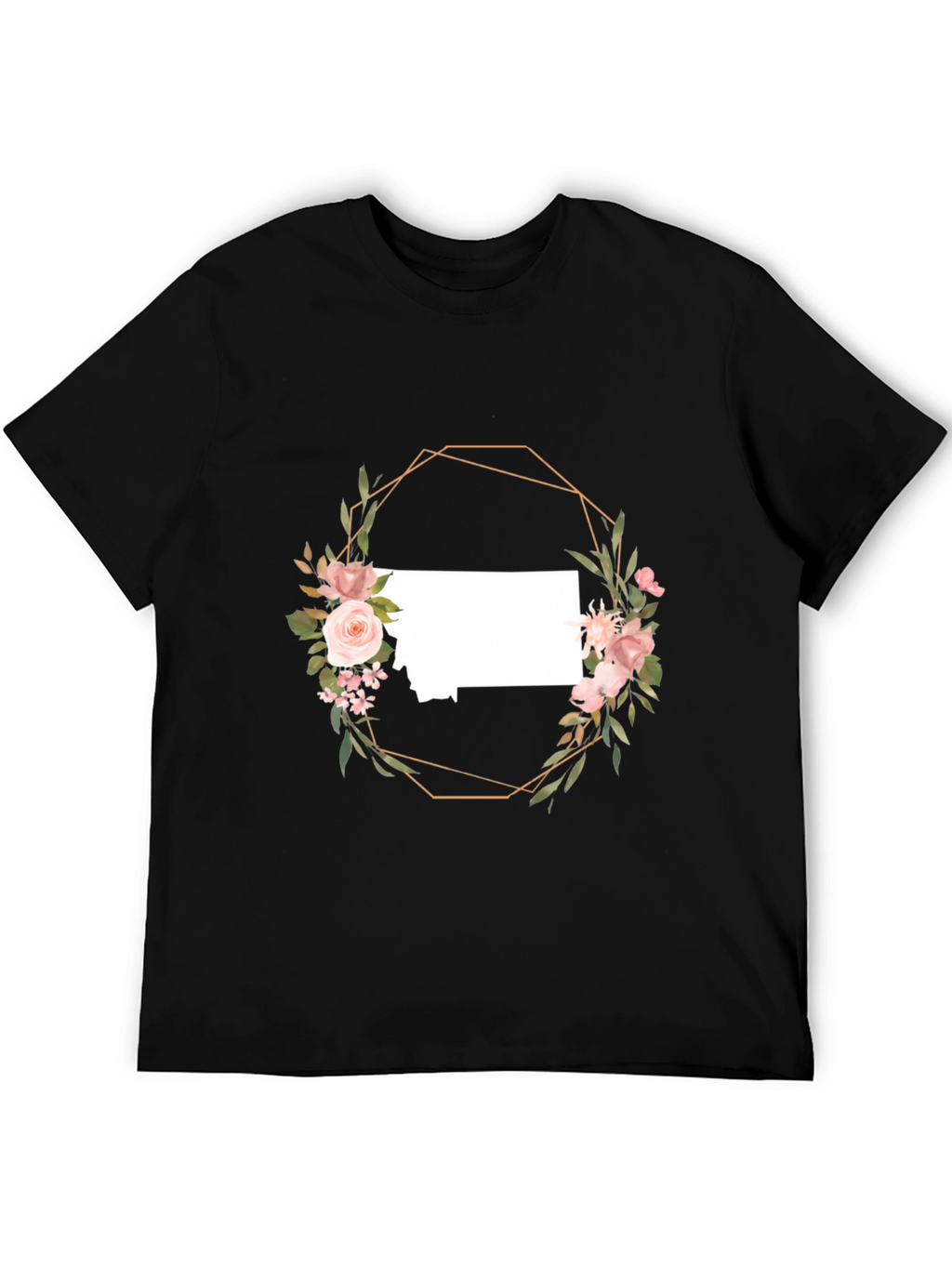 Floral Montana State T-Shirt