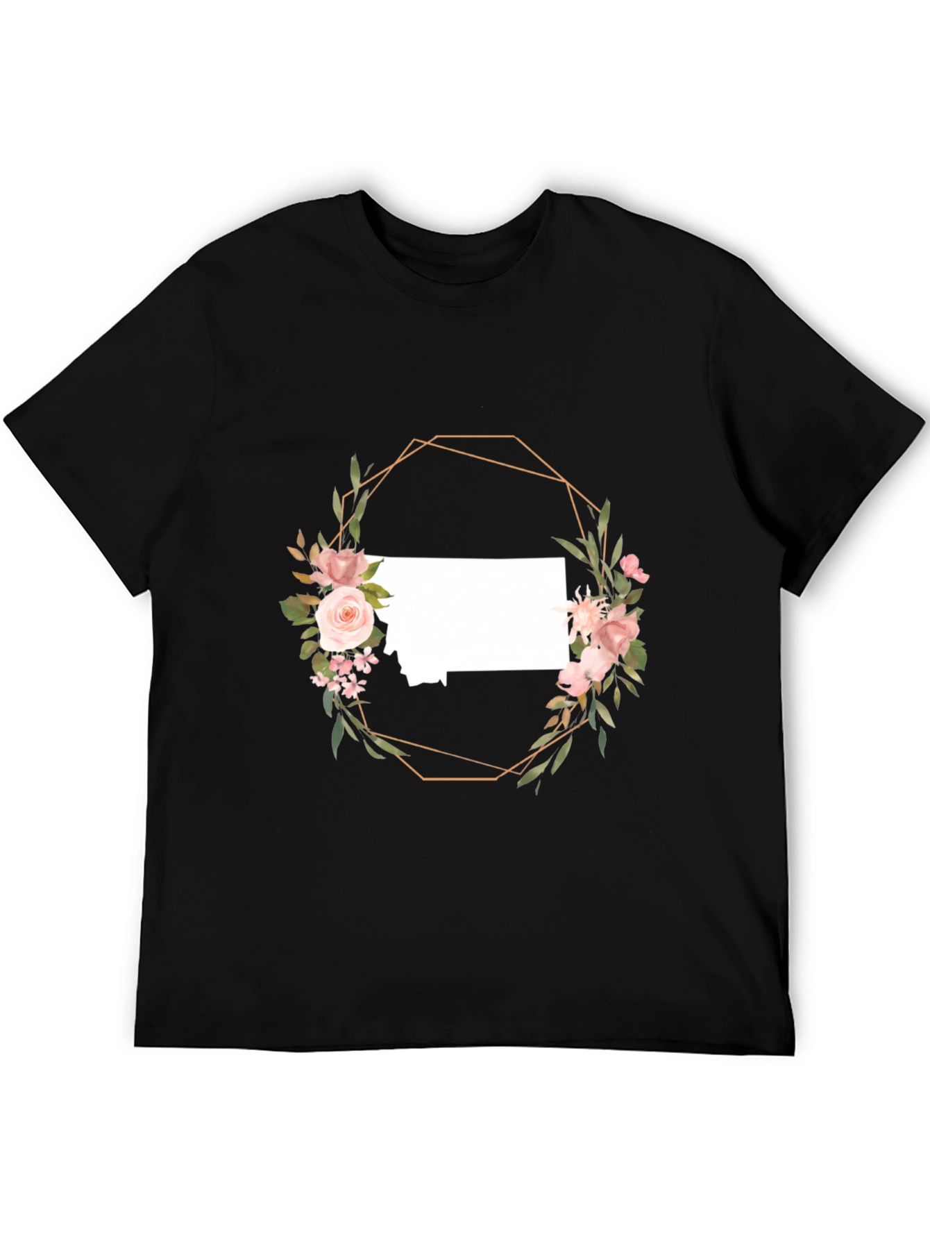 Floral Montana State T-Shirt