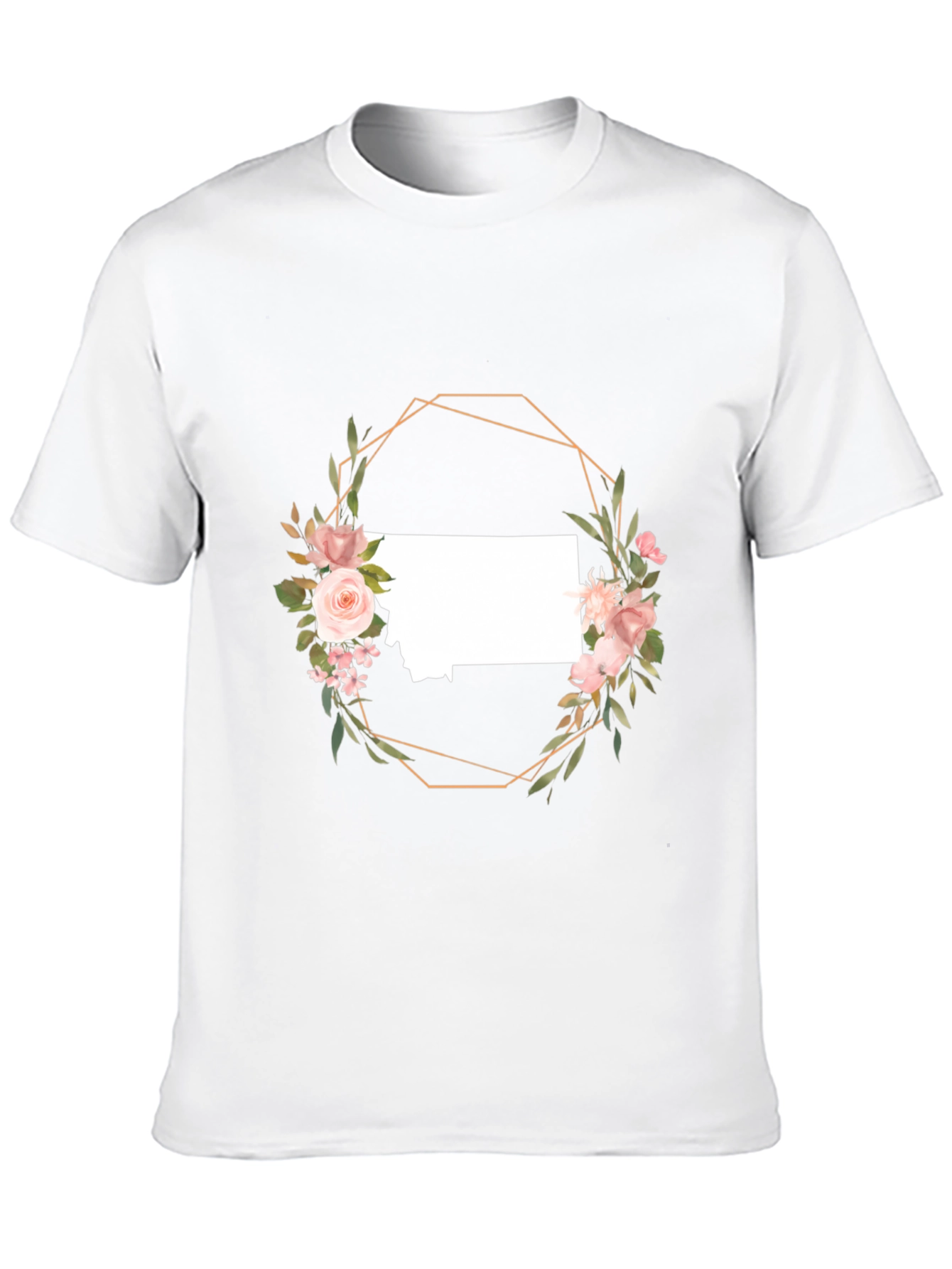 Floral Montana State T-Shirt