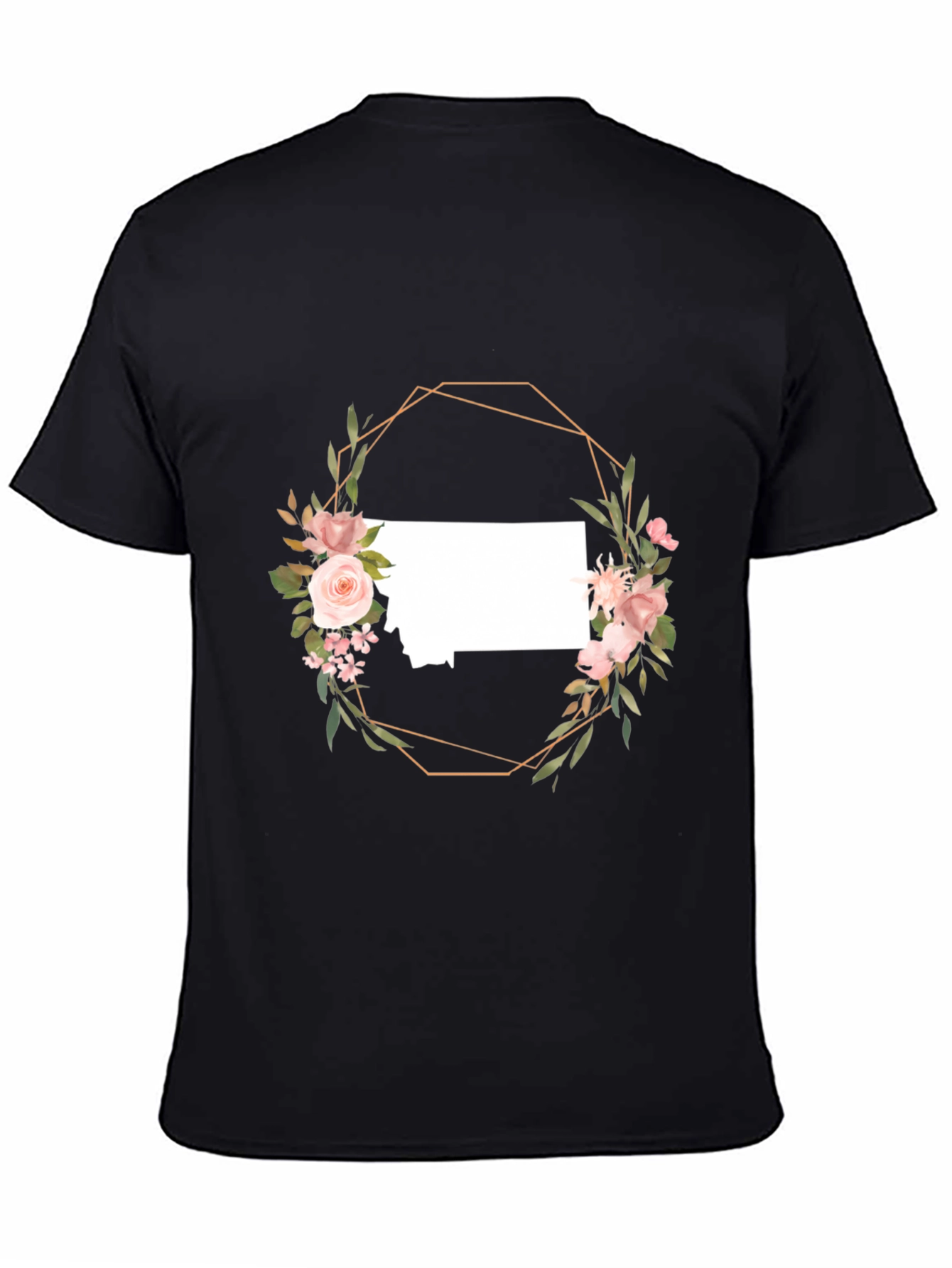 Floral Montana State T-Shirt