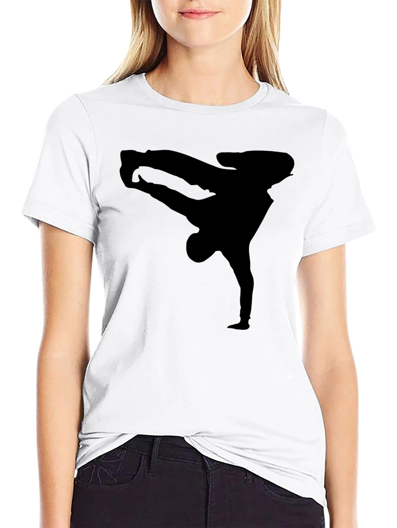 Breakdance Silhouette Black T-Shirt