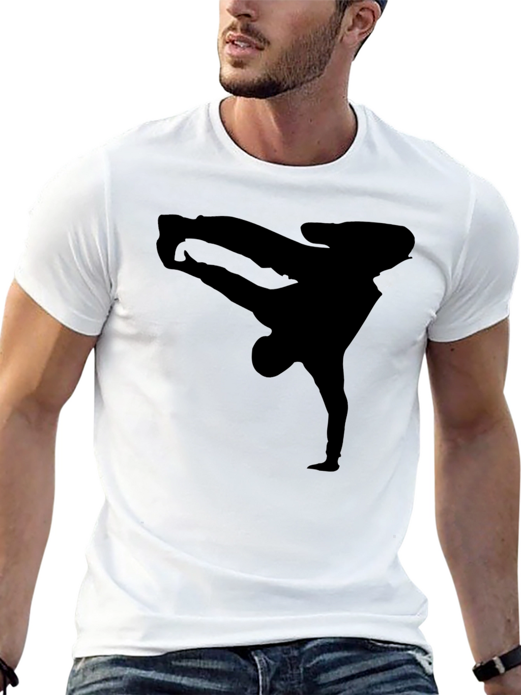 Breakdance Silhouette Black T-Shirt