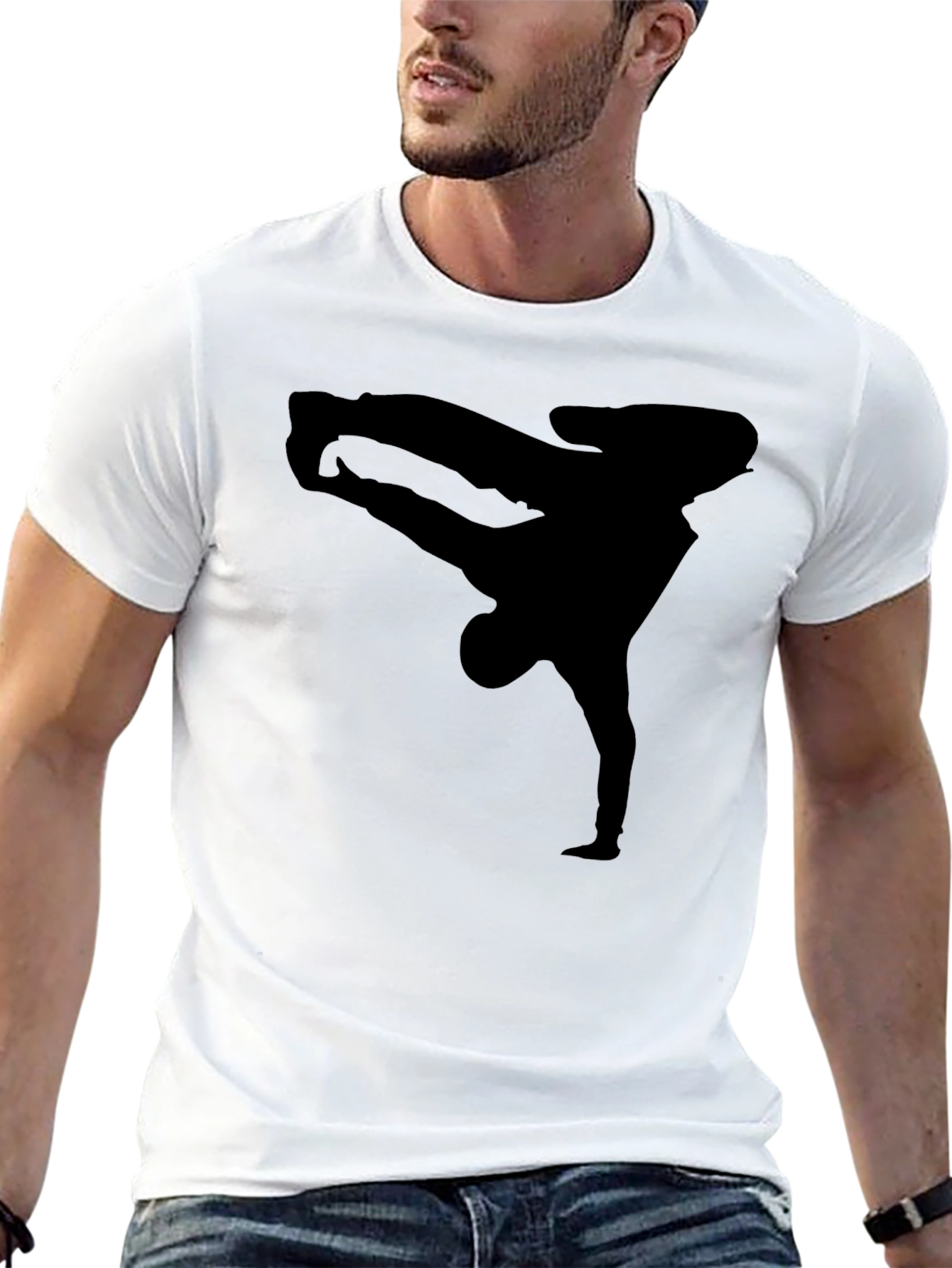 Breakdance Silhouette Black T-Shirt