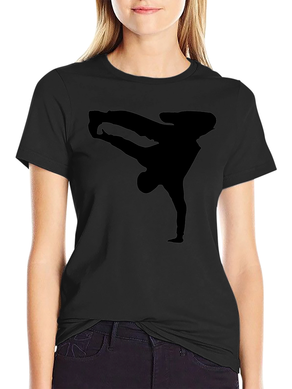 Breakdance Silhouette Black T-Shirt