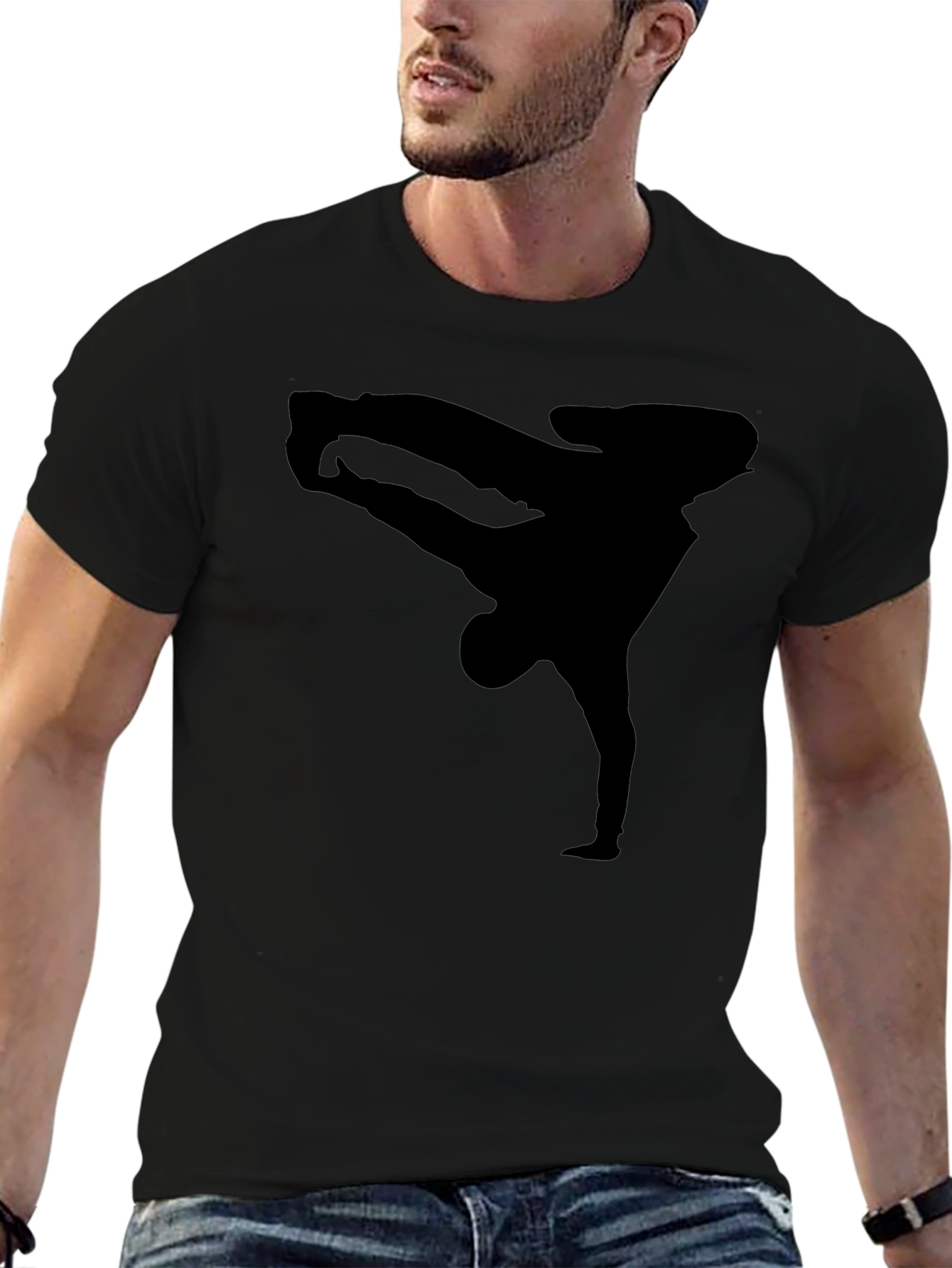 Breakdance Silhouette Black T-Shirt