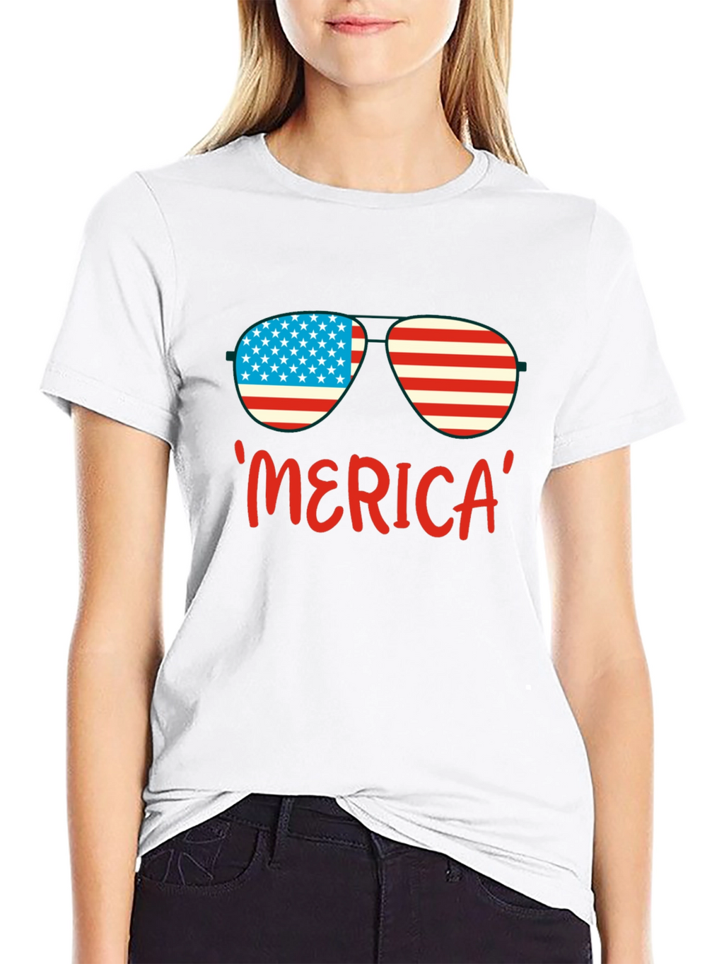 Patriotic Merica Sunglasses T-Shirt