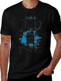 Dad Who Loves Trucks T-Shirt - Black