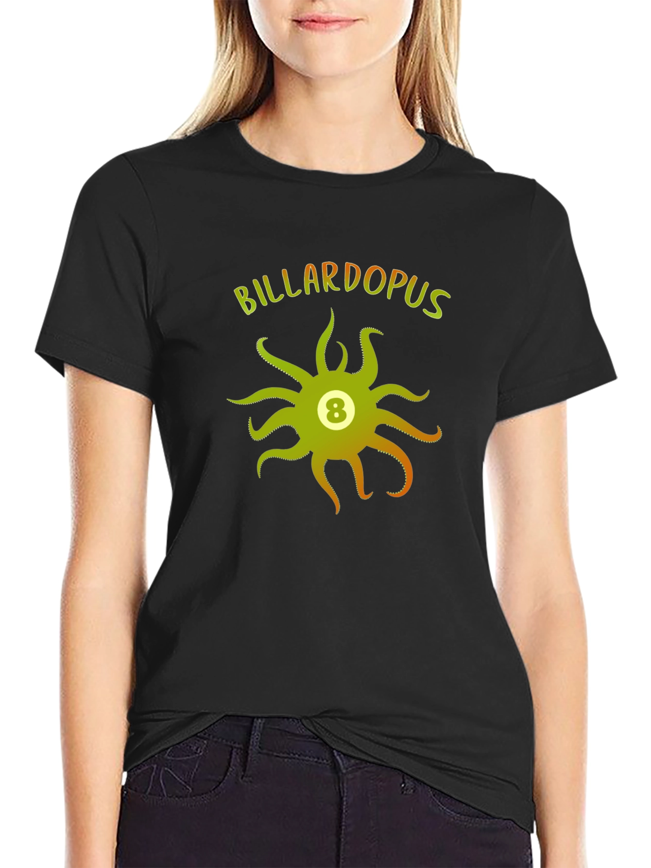 Billardopus T-Shirt - Octopus 8 Ball Graphic Tee
