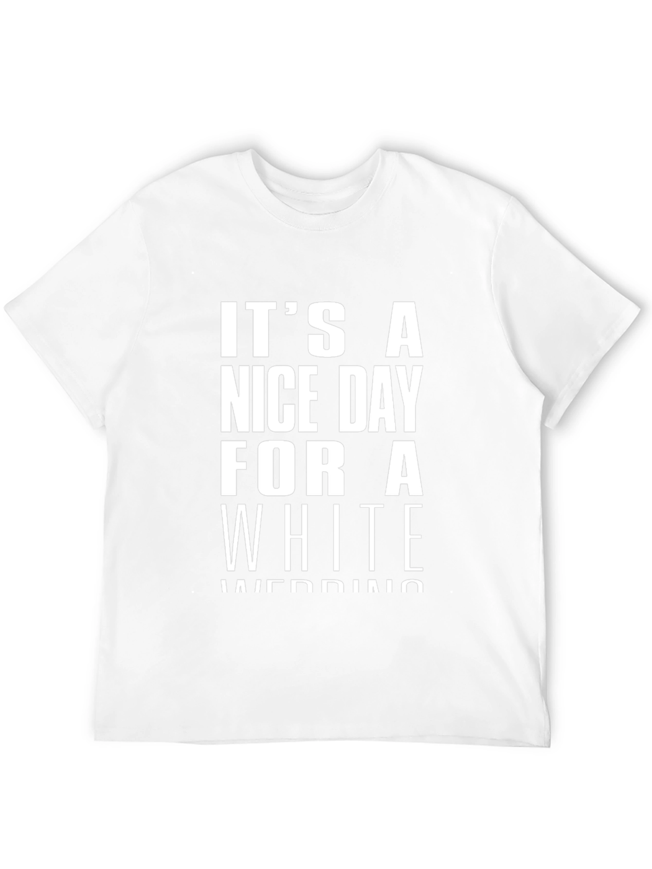 White Wedding Graphic Tee - Black