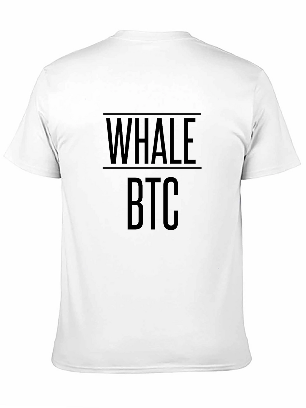 Whale BTC Crypto Black T-Shirt