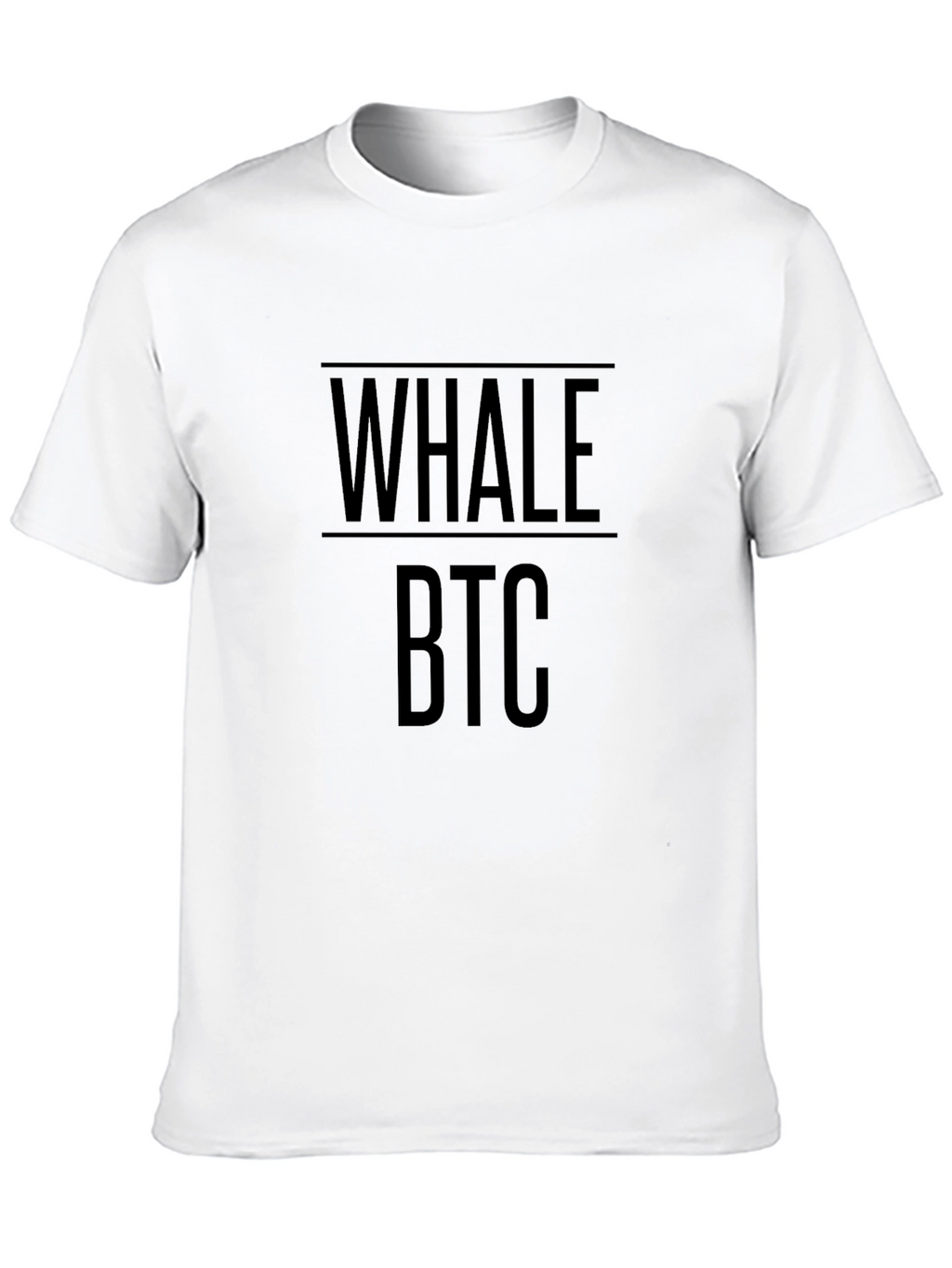 Whale BTC Crypto Black T-Shirt
