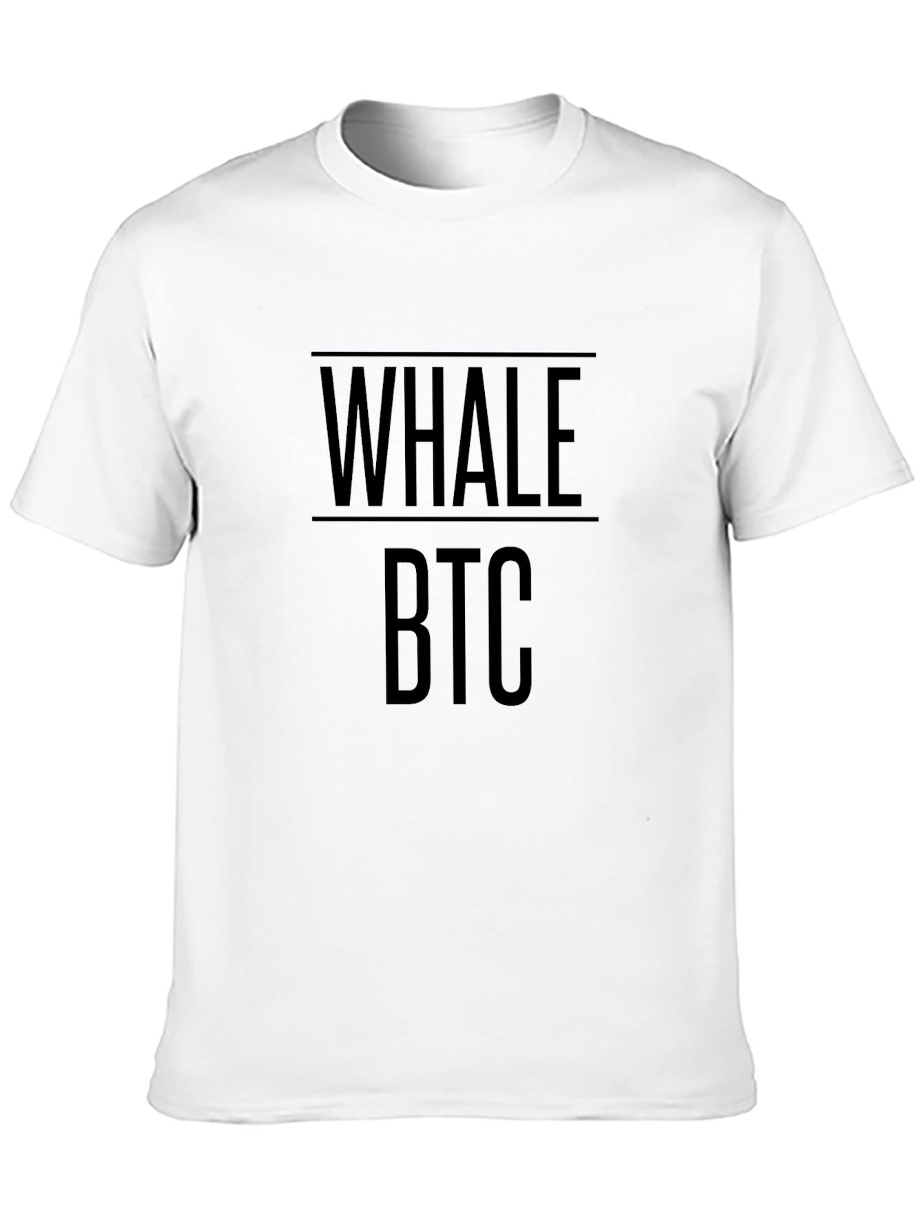 Whale BTC Crypto Black T-Shirt