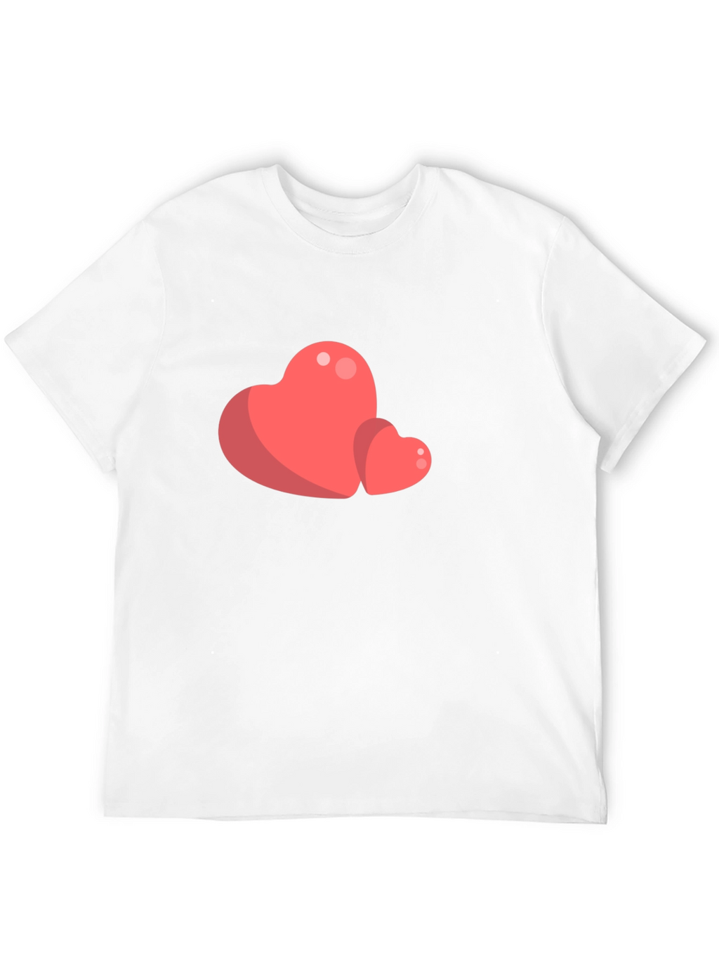 Heart Graphic Tee - Black Casual T-Shirt