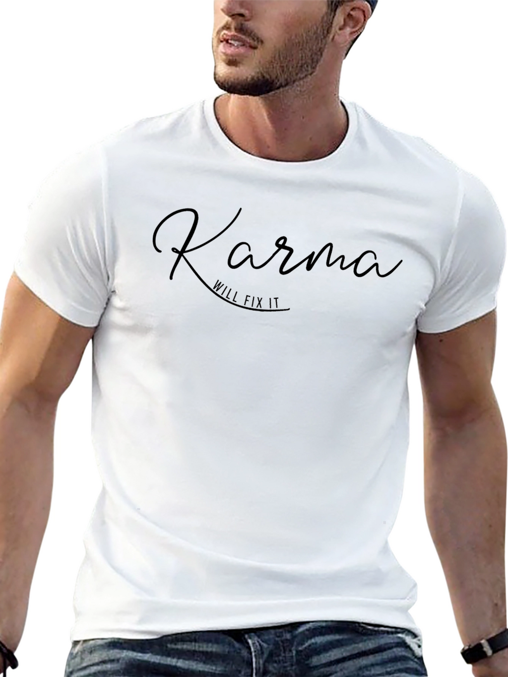 Karma Will Fix It Black T-Shirt